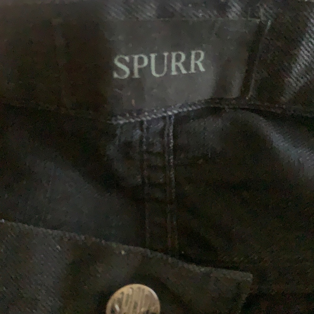 Black Denim Wide/Straight sz 38